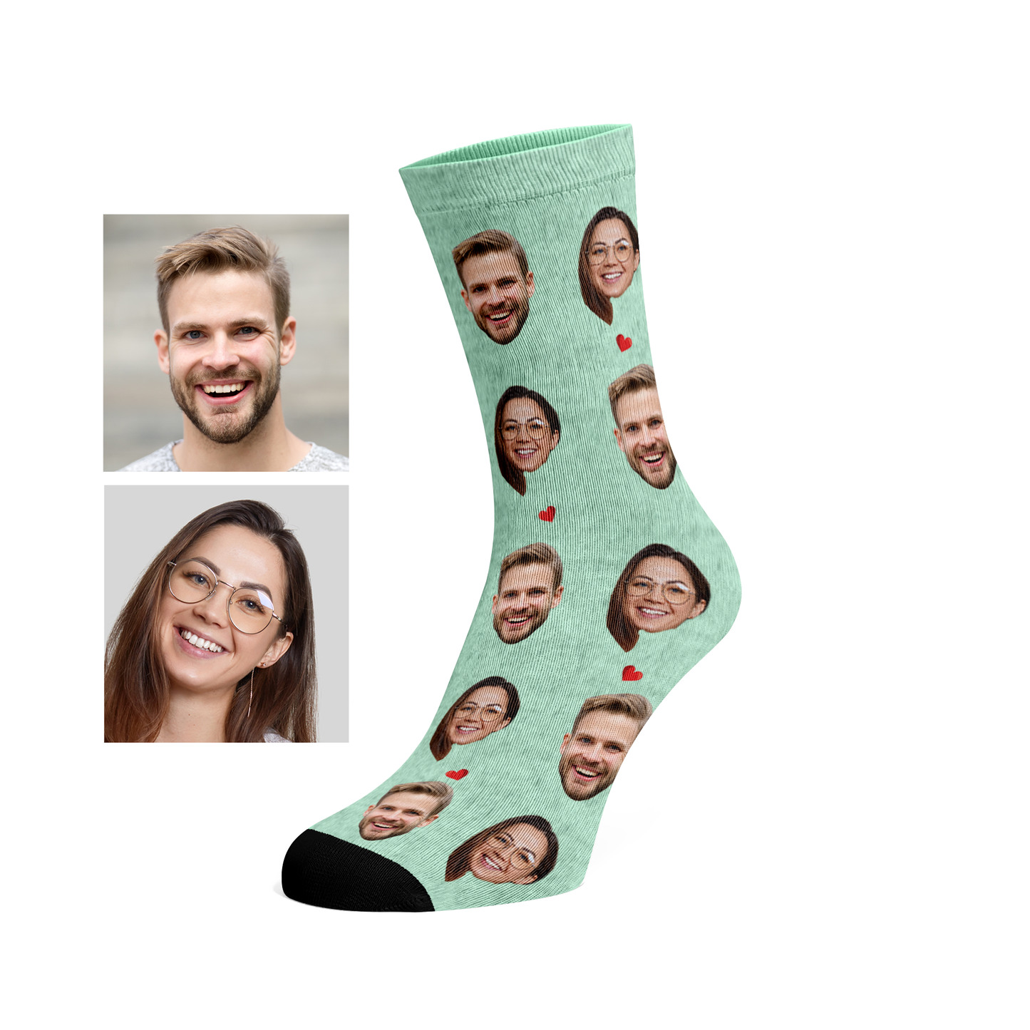 Custom Face Socks (2 Faces)