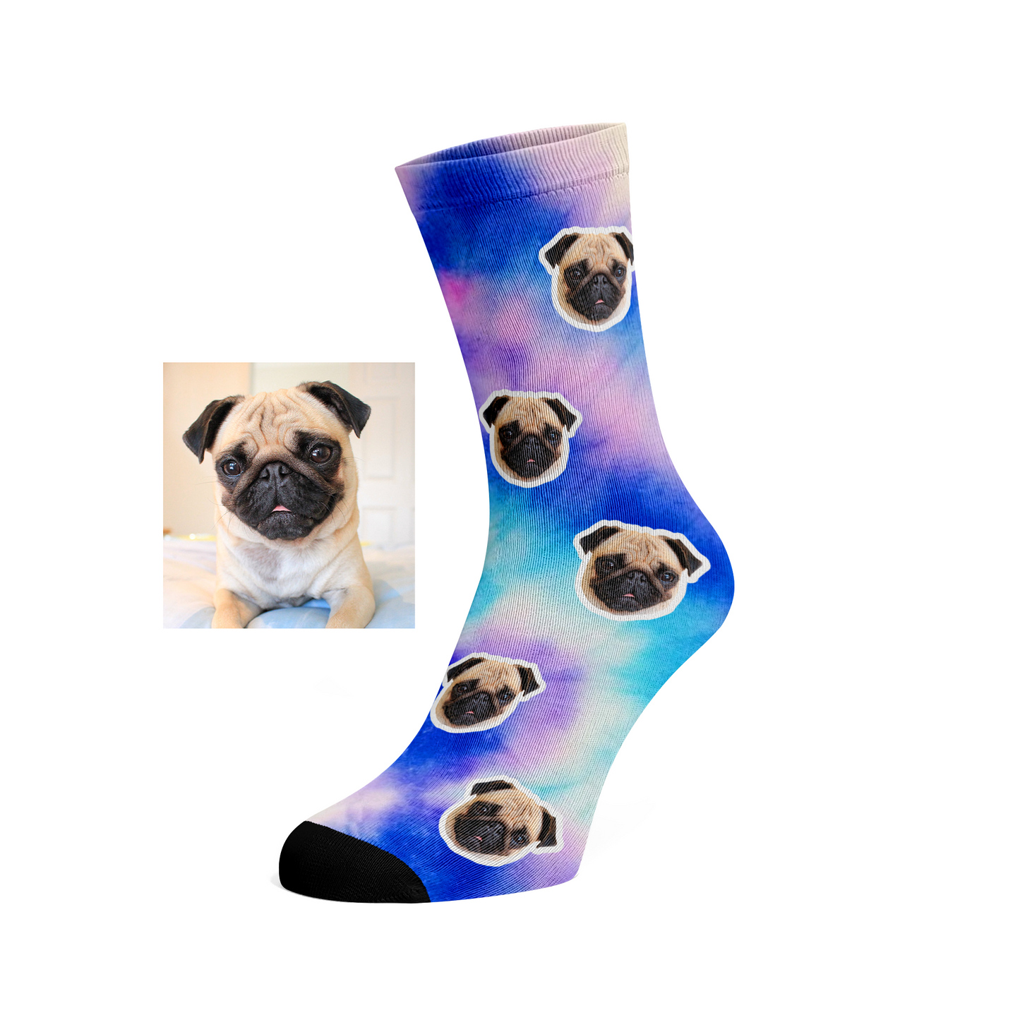 Custom Face Tie Dye socks #5