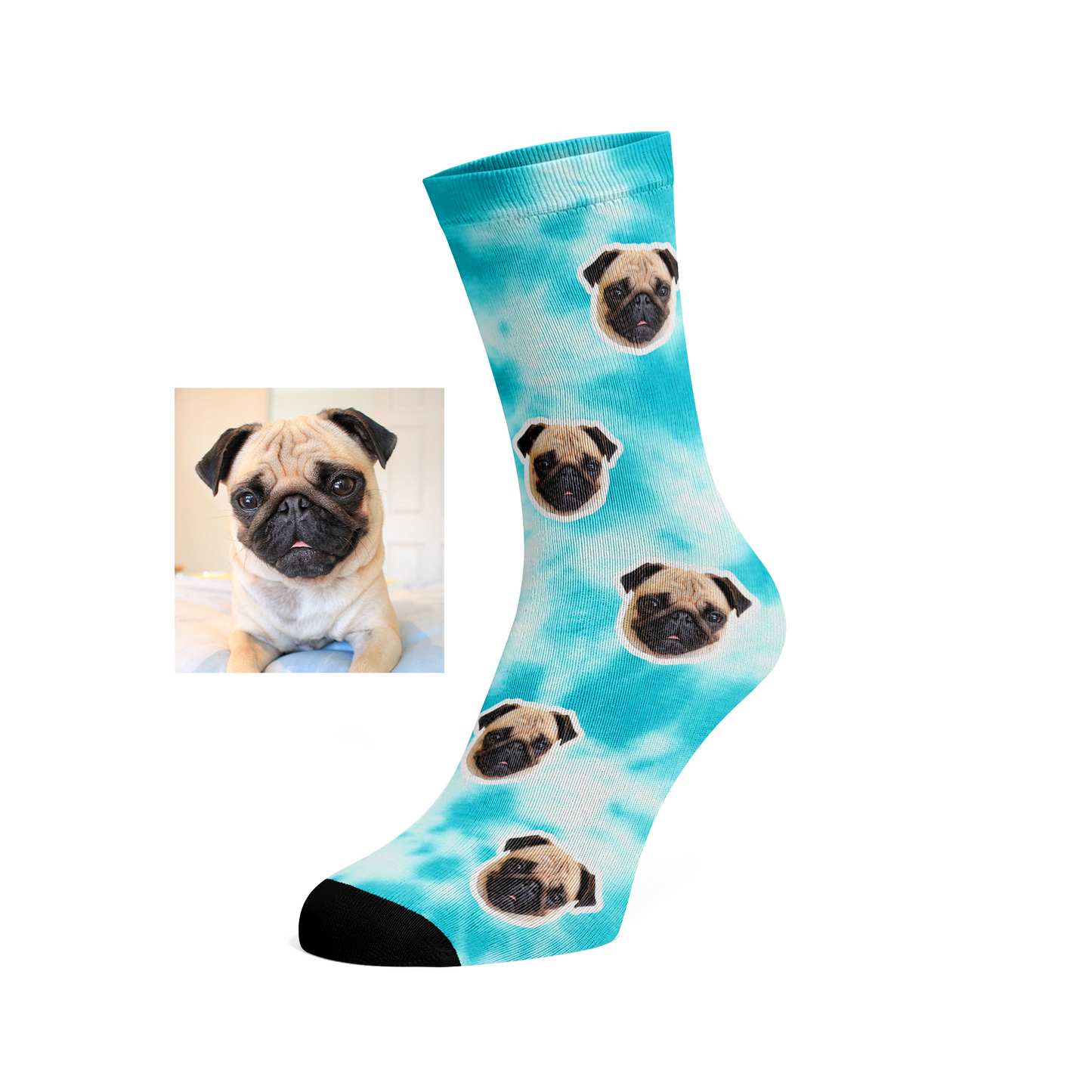 Custom Face Tie Dye socks #3