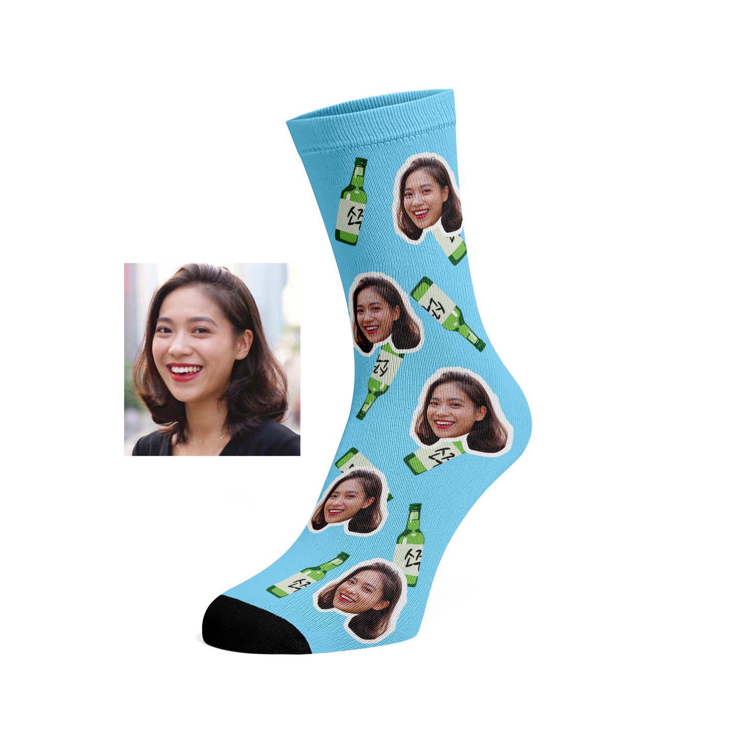 Custom Face Soju Socks