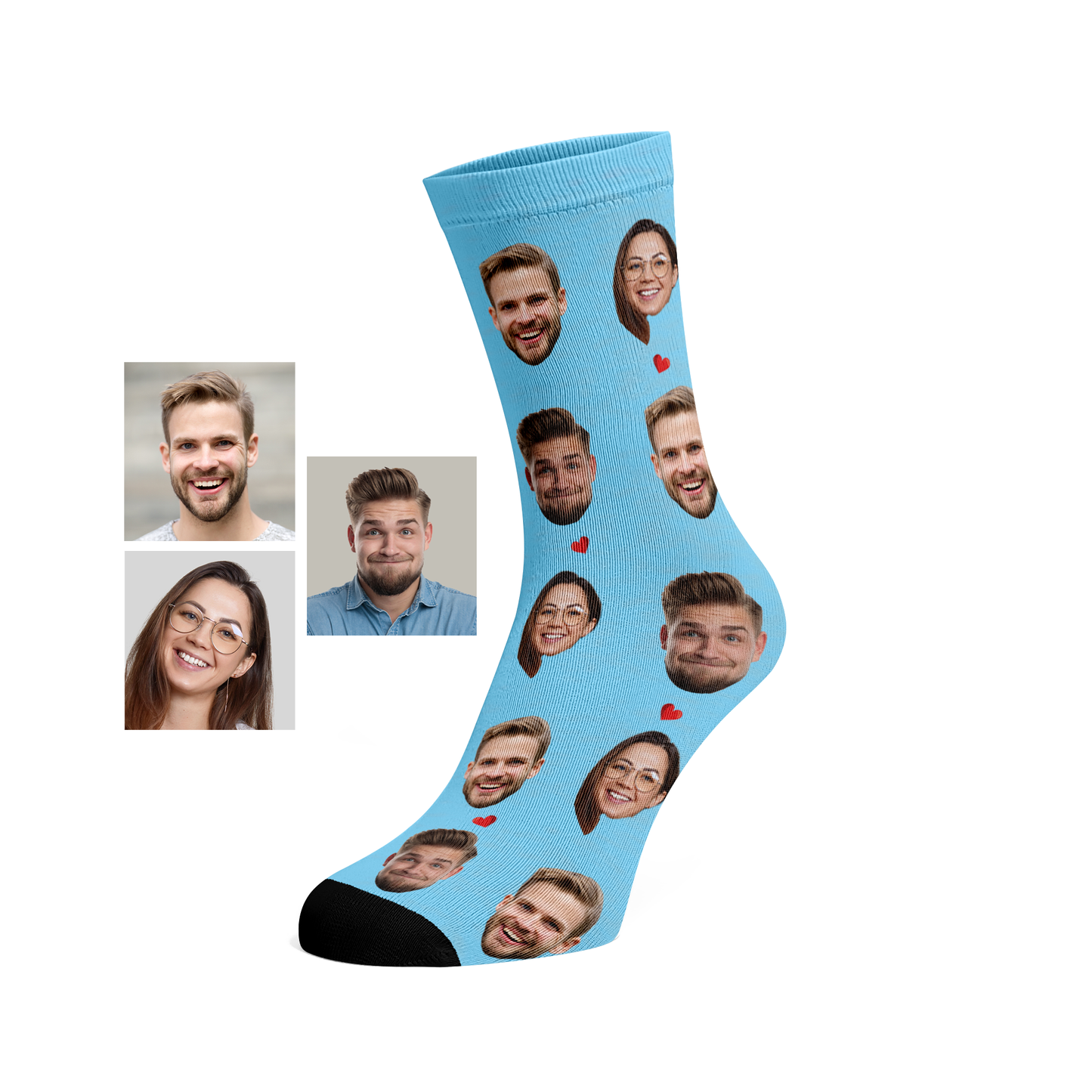 Custom Face socks (3 faces)