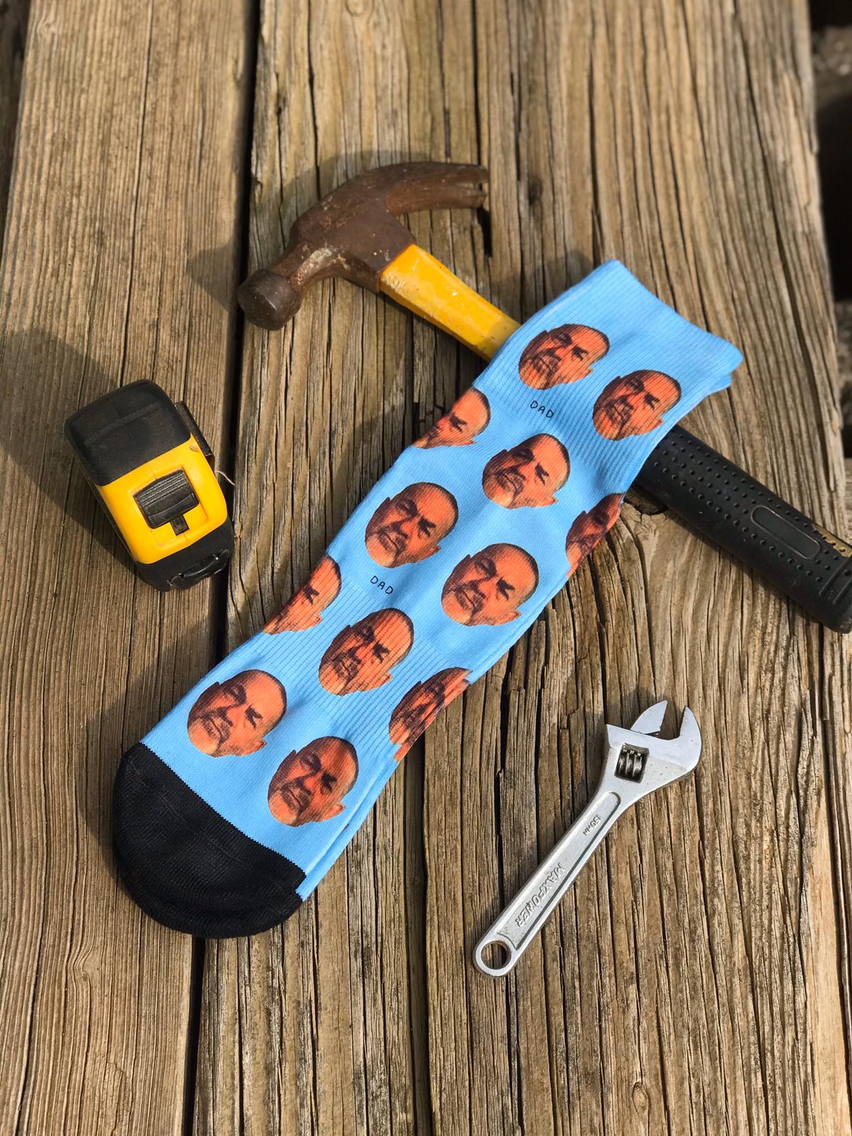 Custom Face socks (name)