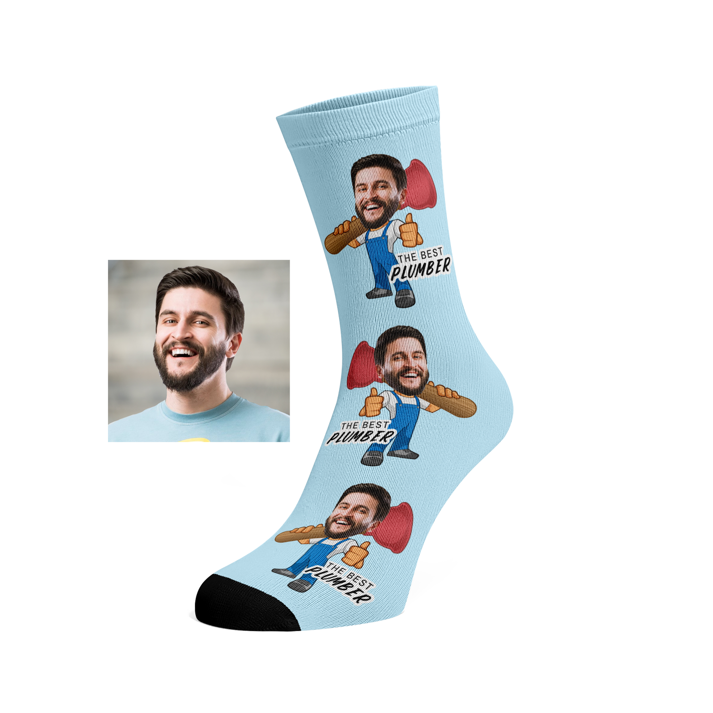 Custom Face Plumber Socks