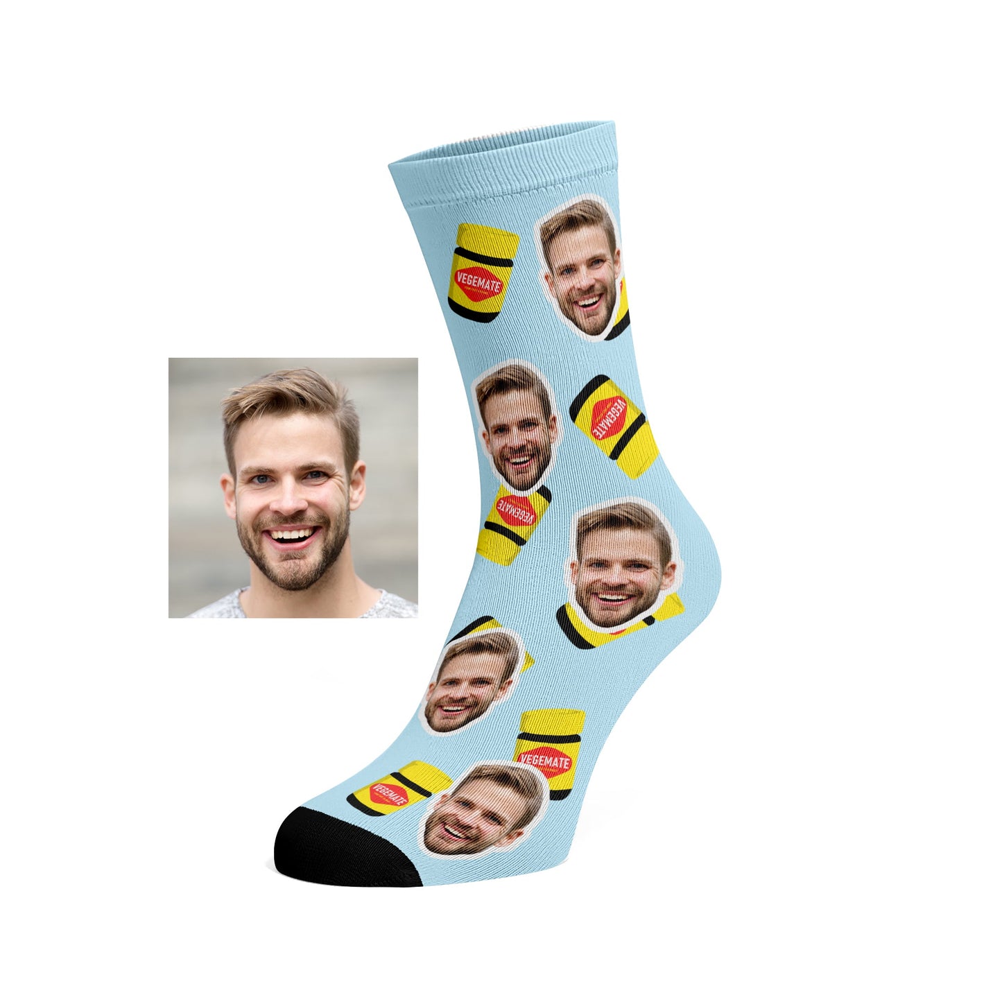 Custom Face Vegemate socks