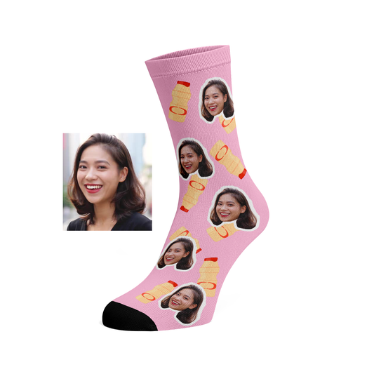 Custom Face Yakult Socks