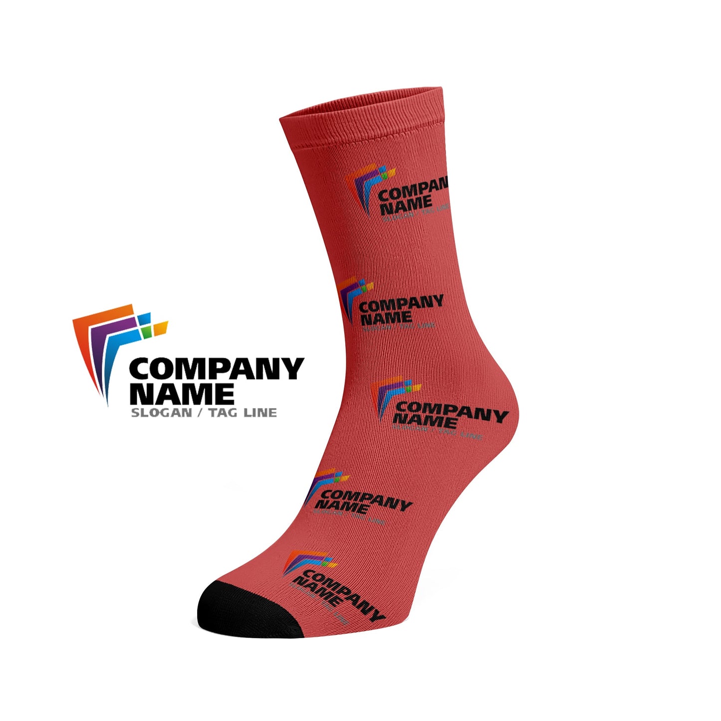 Custom Logo socks - Company/Corporate/Team Logo