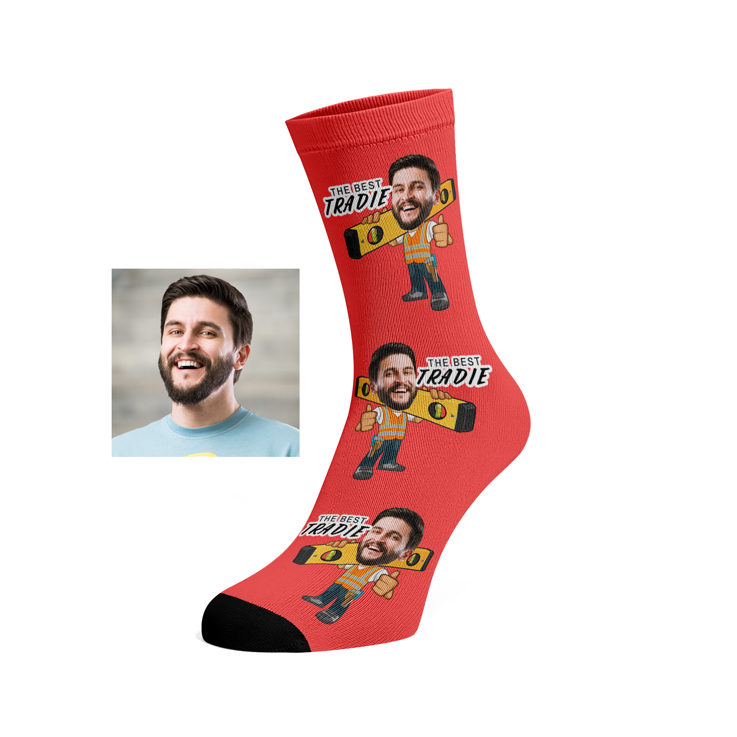 Custom Face Tradie Socks