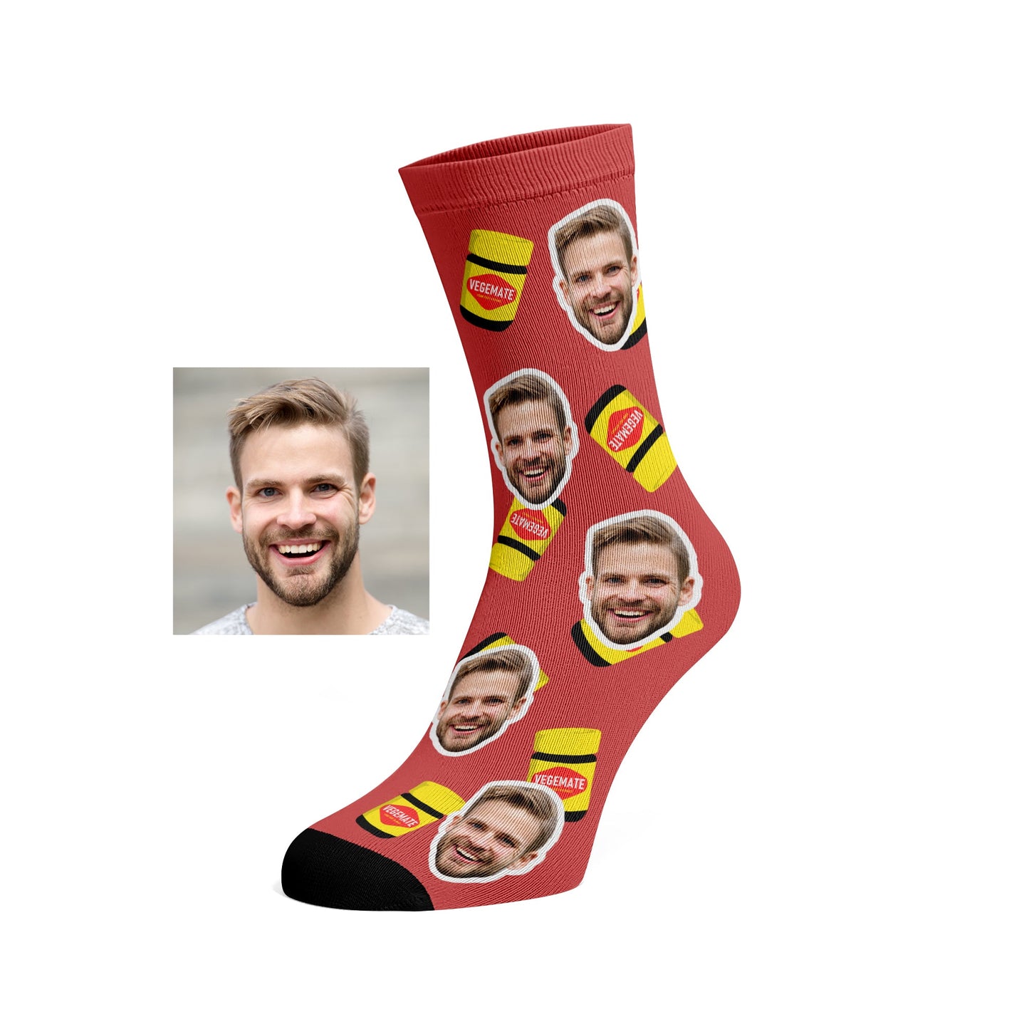 Custom Face Vegemate socks