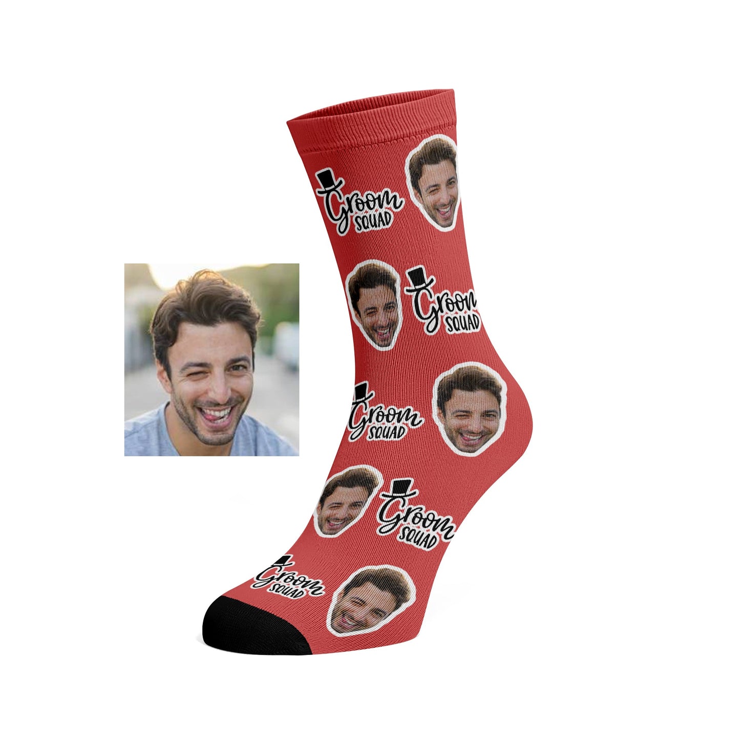 Custom Groom Squad socks