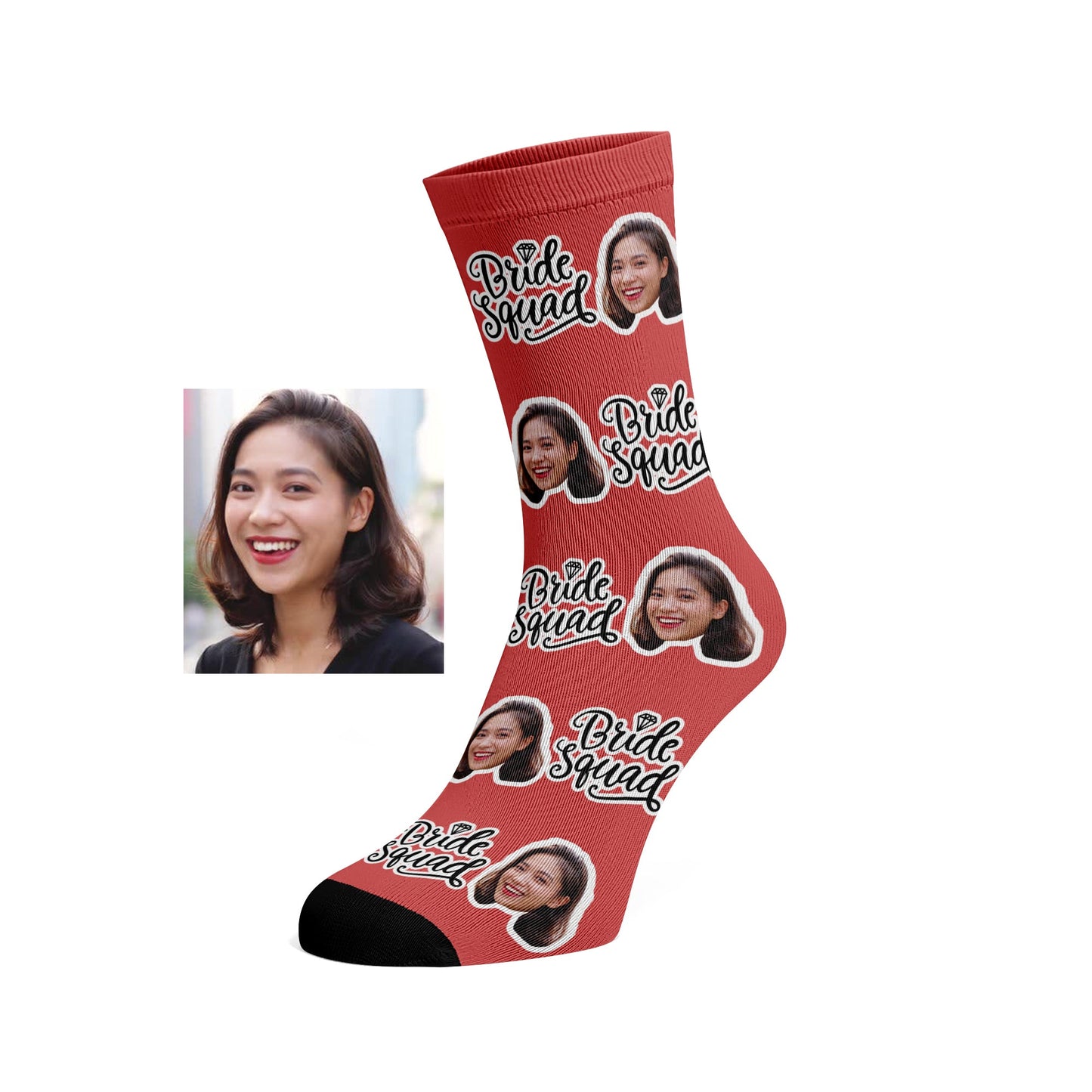 Custom Bride Squad socks