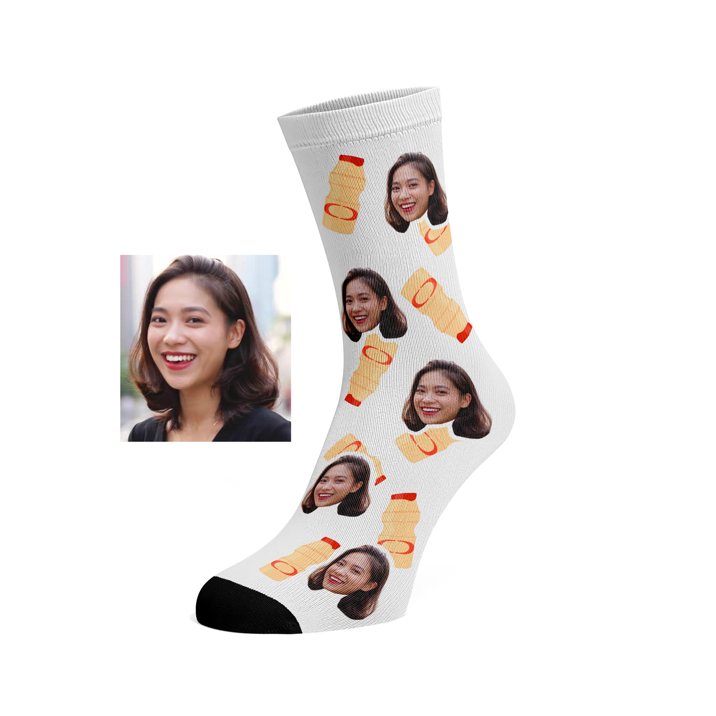 Custom Face Yakult Socks