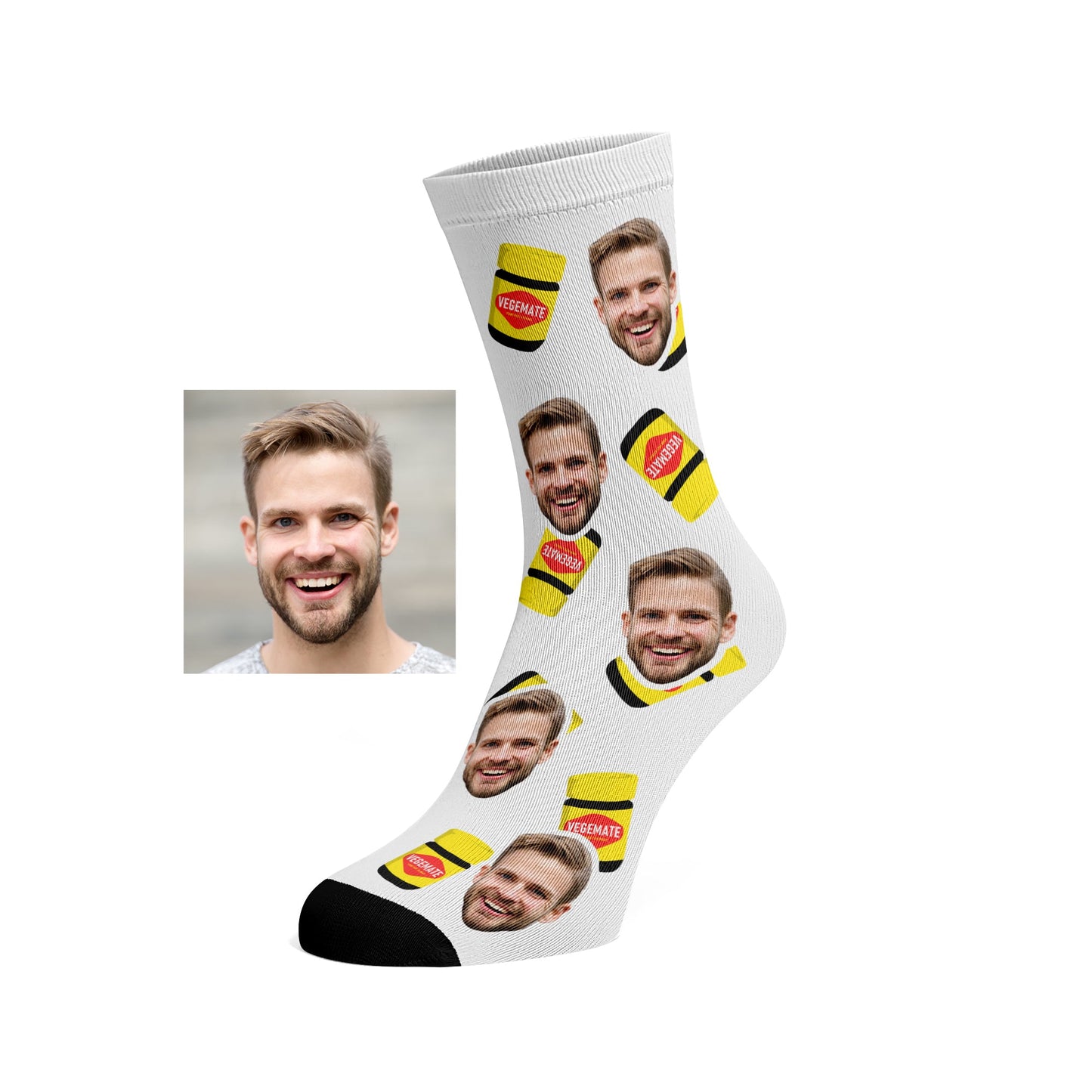 Custom Face Vegemate socks