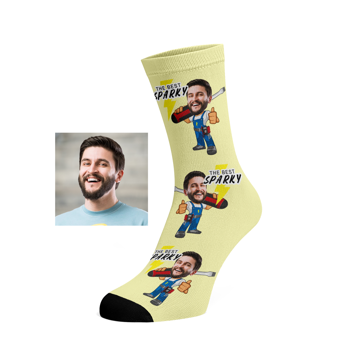 Custom Face Sparky Socks